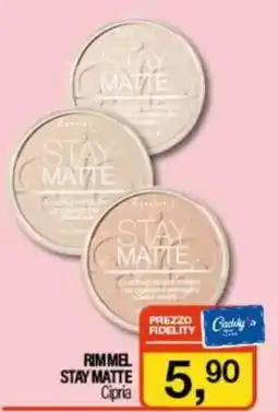 Caddy's RIMMEL STAY MATTE Cipria offerta