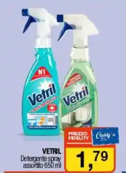 Caddy's VETRIL Detergente spray assortito offerta