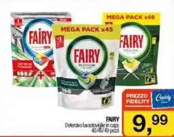 Caddy's FAIRY Detersivo lavastoviglie in caps offerta