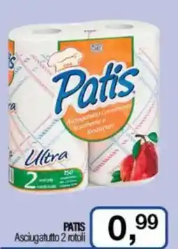Caddy's PATIS Asciugatutto 2 rotoli offerta