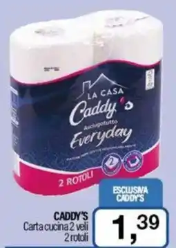 Caddy's CADDY'S Carta cucina 2 veli 2 rotoli offerta