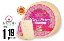 Coop Asiago l'etto offerta