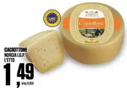Coop Caciottone norcia l.g.p. l'etto offerta