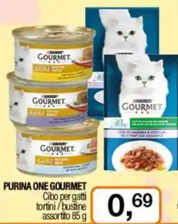 Caddy's PURINA ONE GOURMET Cibo per gatti tortini/bustine assortito offerta