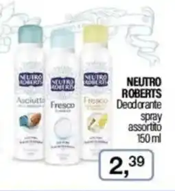 Caddy's NEUTRO ROBERTS Deodorante spray assortito offerta