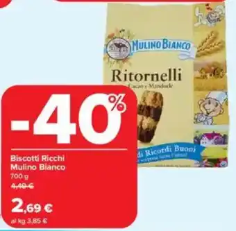 Carrefour Biscotti Ricchi Mulino Bianco offerta