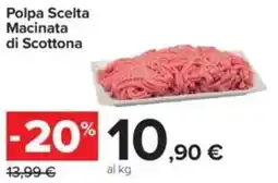 Carrefour Polpa Scelta Macinata di Scottona offerta