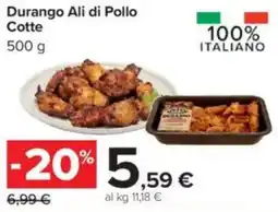 Durango Ali di Pollo Cotte