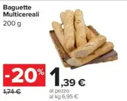 Carrefour Baguette Multicereali offerta