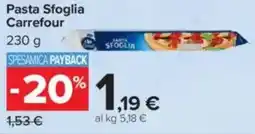 Carrefour Pasta Sfoglia Carrefour offerta