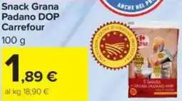 Carrefour Snack Grana Padano DOP Carrefour offerta