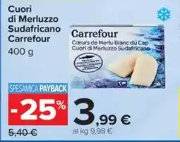 Carrefour Cuori di Merluzzo Sudafricano Carrefour offerta