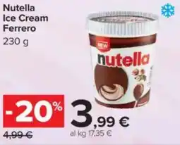 Carrefour Nutella Ice Cream Ferrero offerta