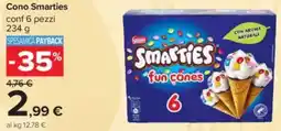 Carrefour Cono Smarties offerta