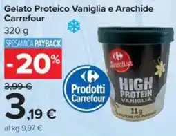 Carrefour Gelato Proteico Vaniglia e Arachide Carrefour offerta