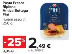 Carrefour Pasta Fresca Ripiena Antica Bottega Fini offerta
