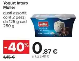 Carrefour Yogurt Intero Muller offerta