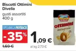 Carrefour Biscotti Ottimini Divella offerta