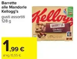 Carrefour Barrette alle Mandorle Kellogg's offerta