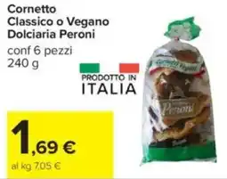 Carrefour Cornetto Classico o Vegano Dolciaria Peroni offerta