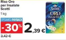 Carrefour Riso Oro per Insalate Scotti offerta