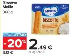 Carrefour Biscotto Mellin offerta