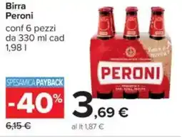 Carrefour Birra Peroni offerta