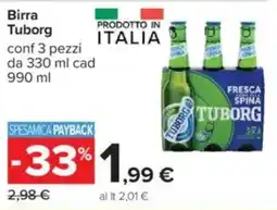 Carrefour Birra Tuborg offerta