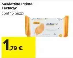 Carrefour Salviettine Intime Lactacyd offerta