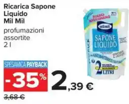 Carrefour Ricarica Sapone Liquido Mil Mil offerta