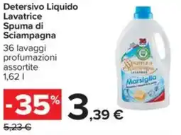 Carrefour Detersivo Liquido Lavatrice Spuma di Sciampagna offerta