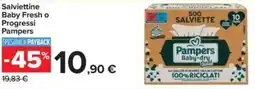 Carrefour Salviettine Baby Fresh o Progressi Pampers offerta