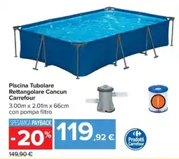 Carrefour Piscina Tubolare Rettangolare Cancun Carrefour offerta