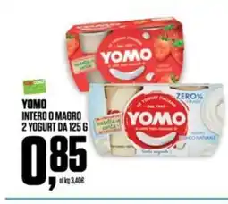 Coop Yomo intero o magro 2 yogurt da offerta