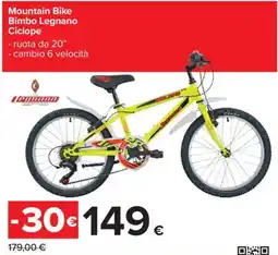 Carrefour Mountain Bike Bimbo Legnano Ciclope offerta