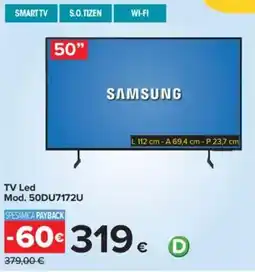 Carrefour SAMSUNG TV Led Mod. 50DU7172U offerta