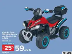 Carrefour eSpidko Quad Veicolo a Batterie per Bambini, 6V 4.5AH offerta