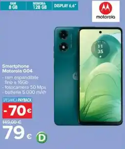Carrefour Smartphone Motorola G04 offerta