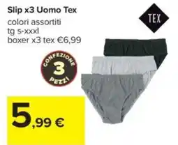 Carrefour Slip x3 Uomo Tex offerta