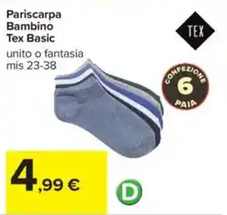 Carrefour Pariscarpa Bambino Tex Basic offerta