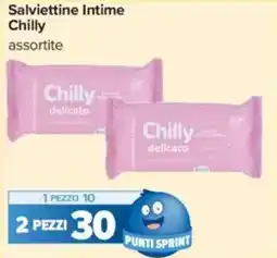 Carrefour Salviettine Intime Chilly offerta