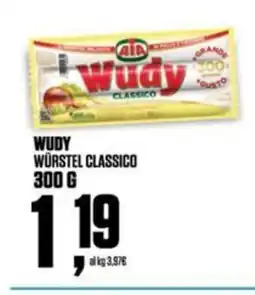 Coop Wudy würstel classico offerta