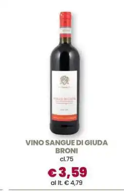 Famila VINO SANGUE DI GIUDA BRONI offerta