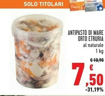 Antipasto di mare orto
