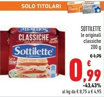 Mondelez - sottilette le originali light 200 g(ml)
