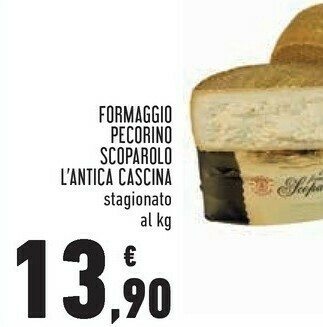 L'antica cascina formaggio pecorino scoparolo stagionato