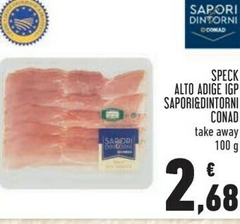 Conad - speck alto adige igp sapori e dintorni 100 g(ml)
