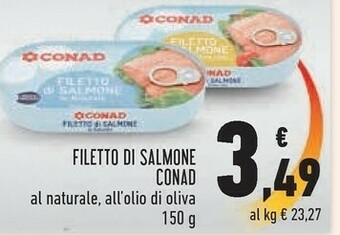 Conad - filetto di salmone al naturale 150 g(ml)