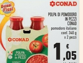 Conad polpa di pomodoro in pezzi