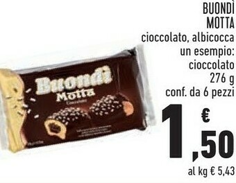 Conad Margherita Buondì cioccolato 276 g(ml) offerta